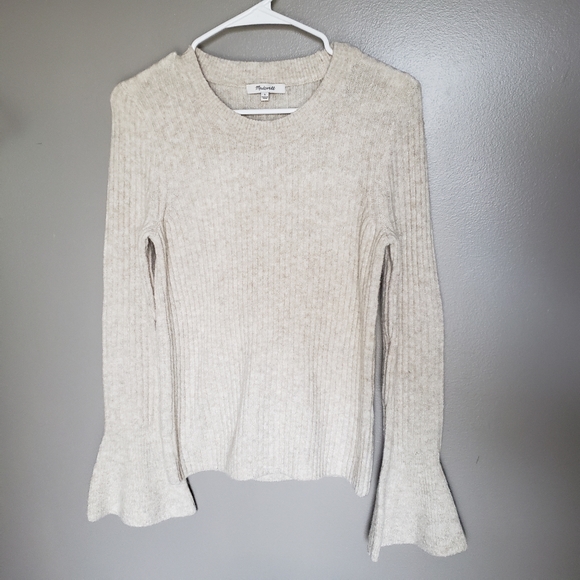 Madewell Ruffle Cuff Pullover Wool Sweater - Picture 5 of 10